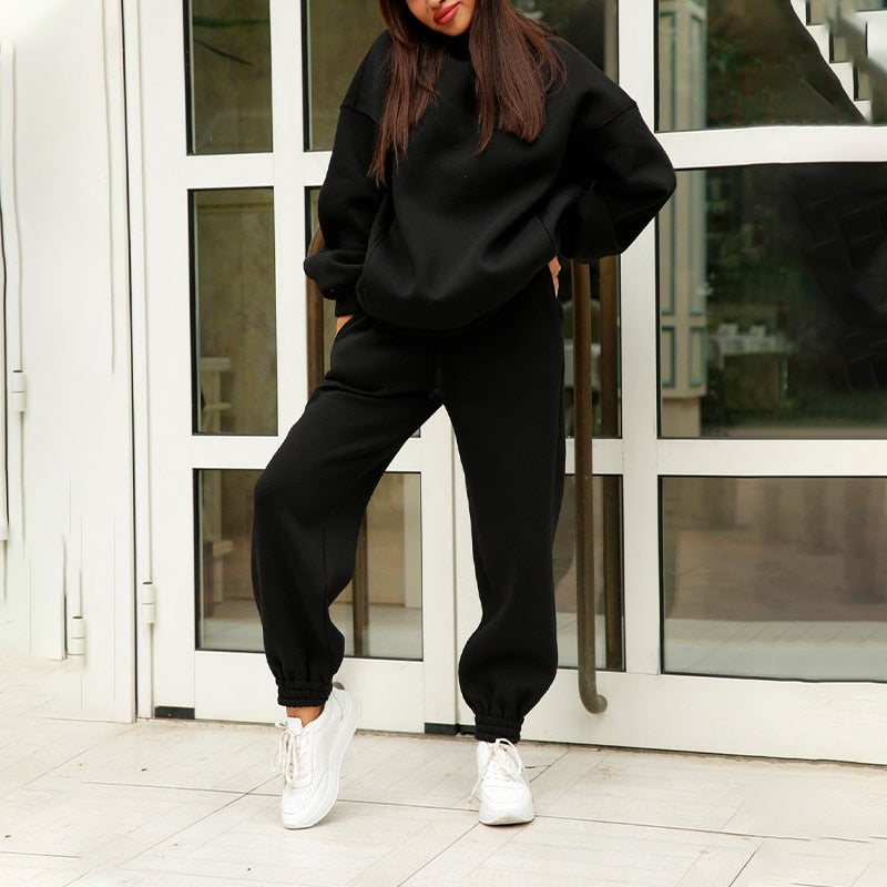 Anna Dames Loungewear Set Met Hoodie En Broek