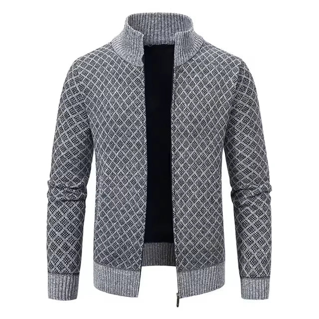 Audemars gebreid heren vest met rits