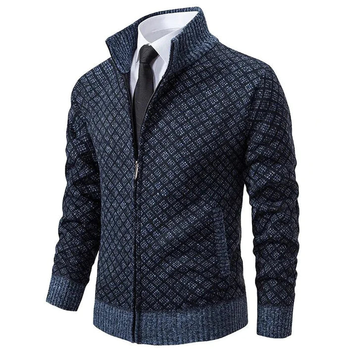 Audemars gebreid heren vest met rits