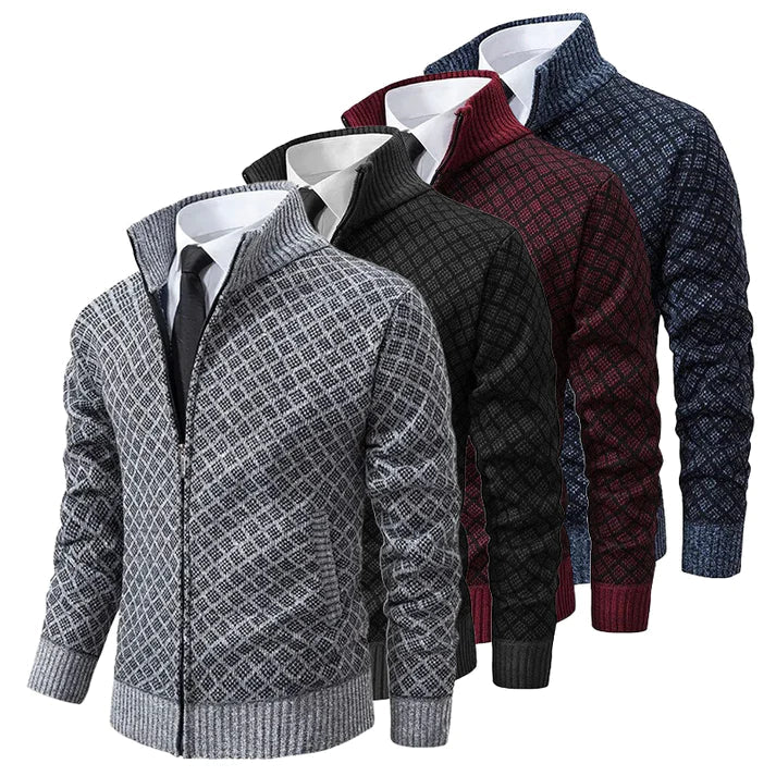 Audemars gebreid heren vest met rits