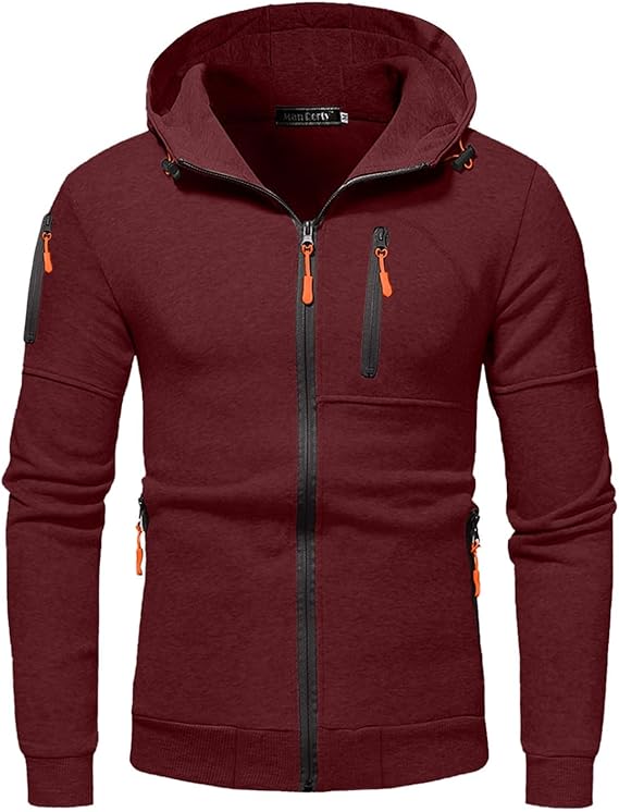 Drax Heren Hoodie Met Rits En Capuchon