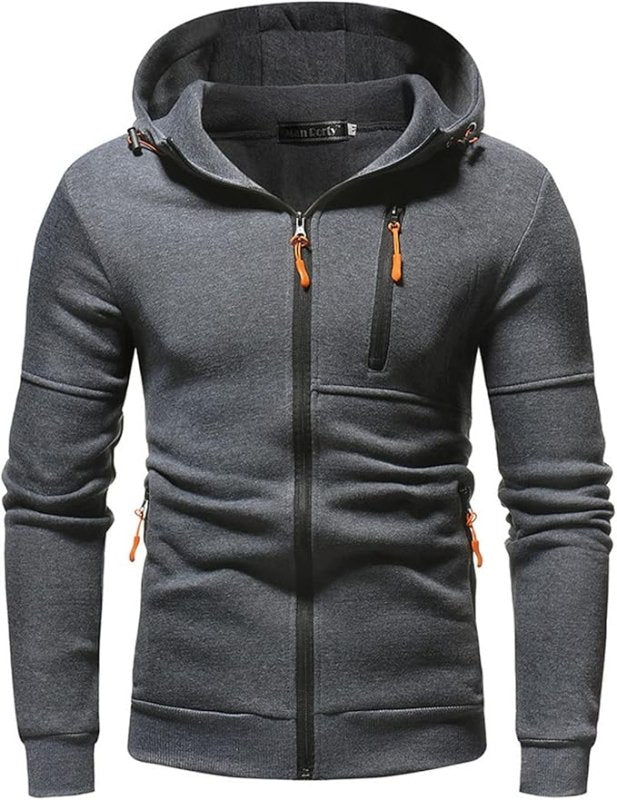 Drax Heren Hoodie Met Rits En Capuchon