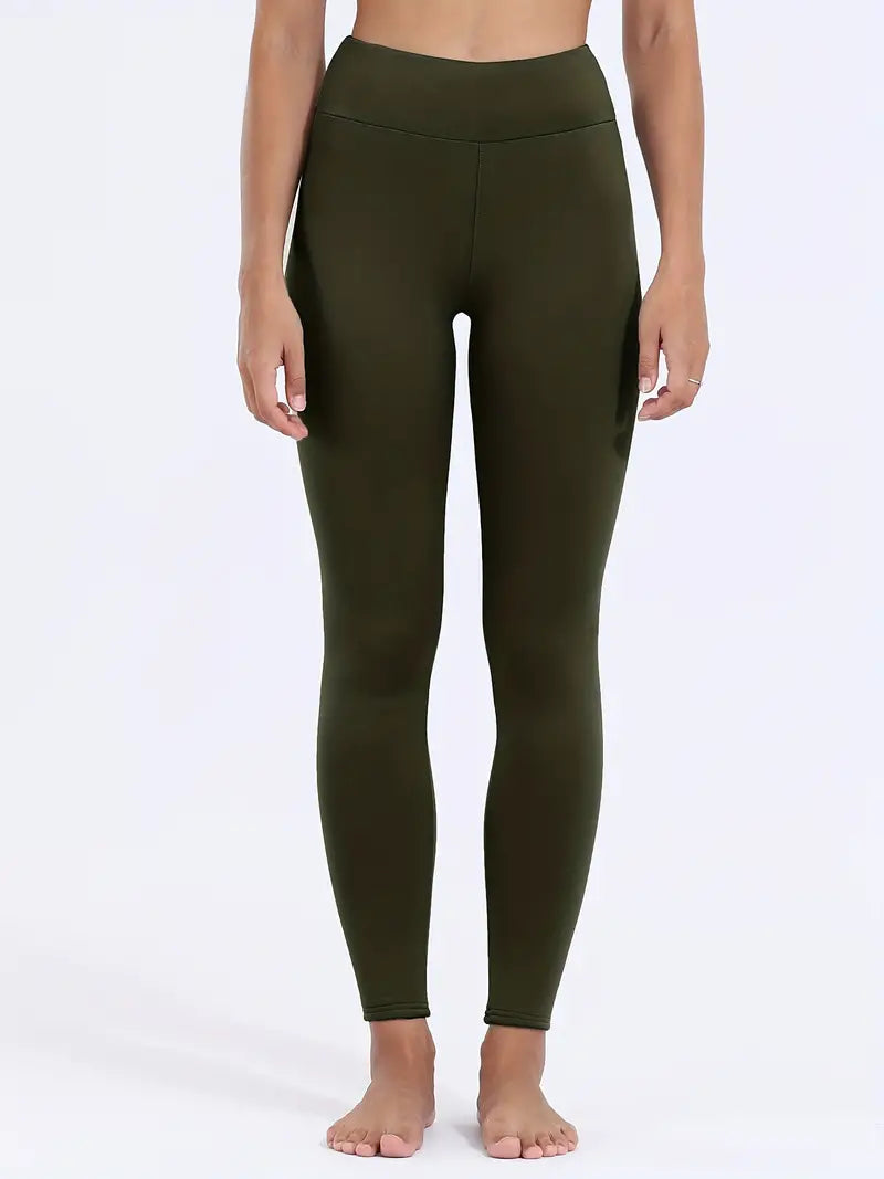 Elena Dames fleece gevoerde hoge taille legging