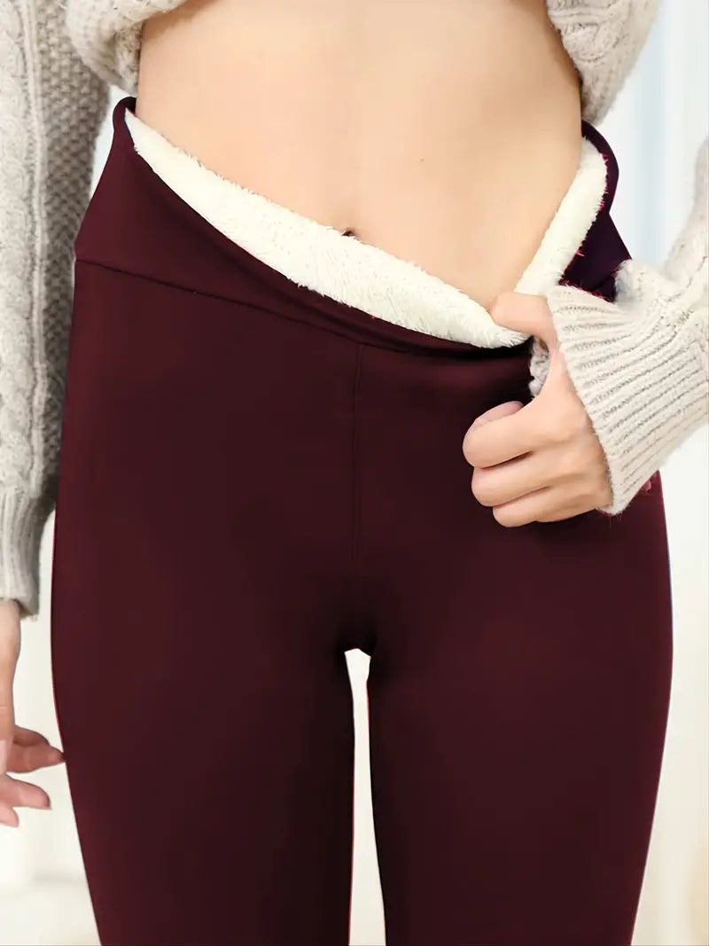 Elena Dames fleece gevoerde hoge taille legging