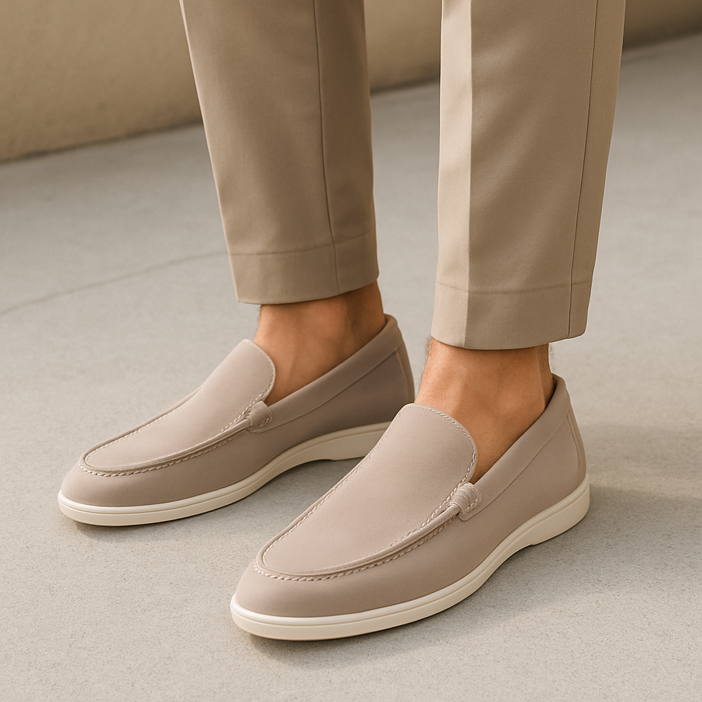Ethan Casual heren loafers met witte zool