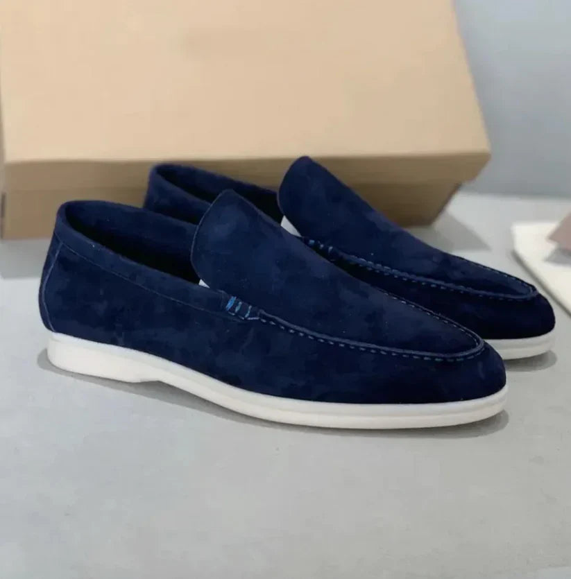 Ethan Casual heren loafers met witte zool