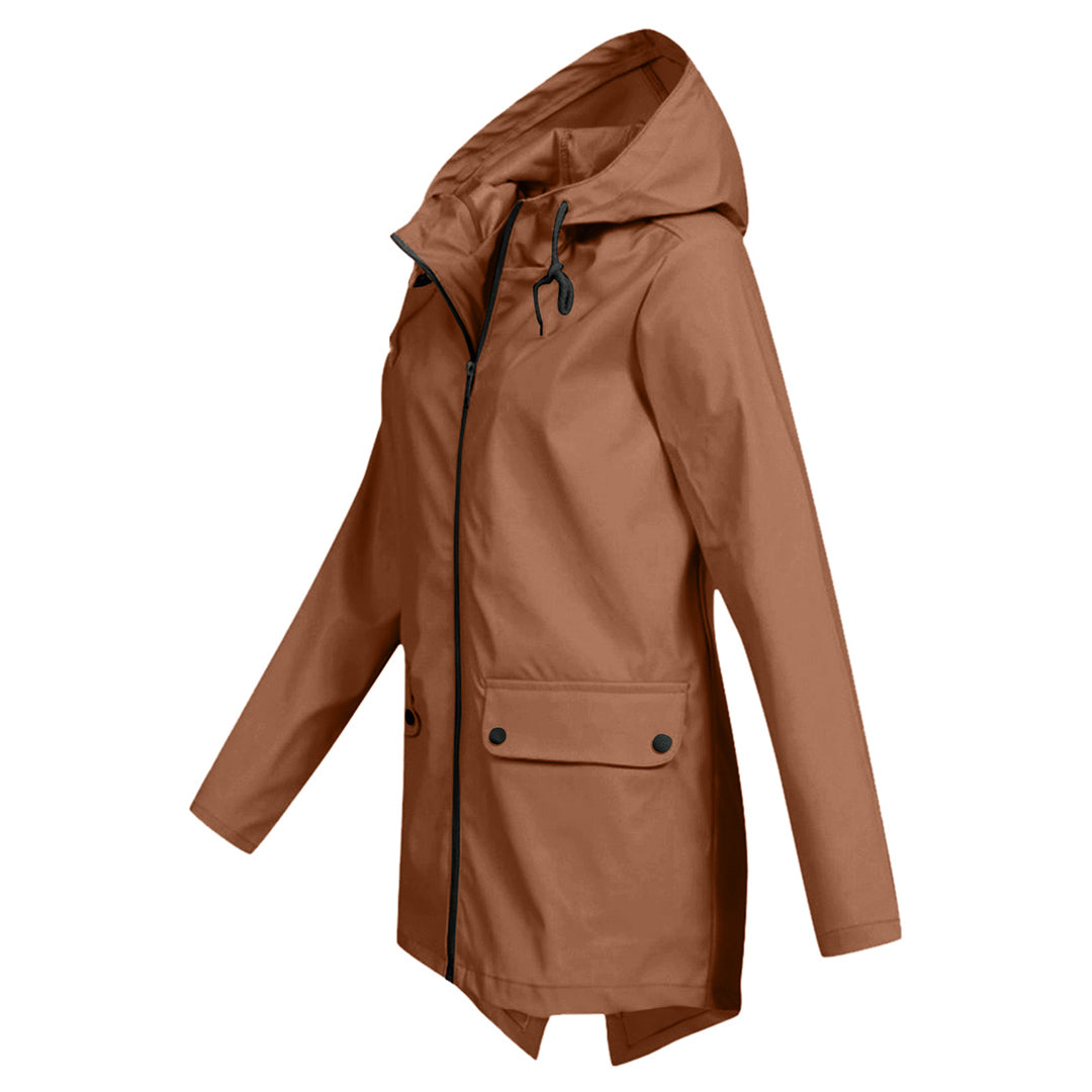 Francine Dames softshell jas met capuchon en zakken