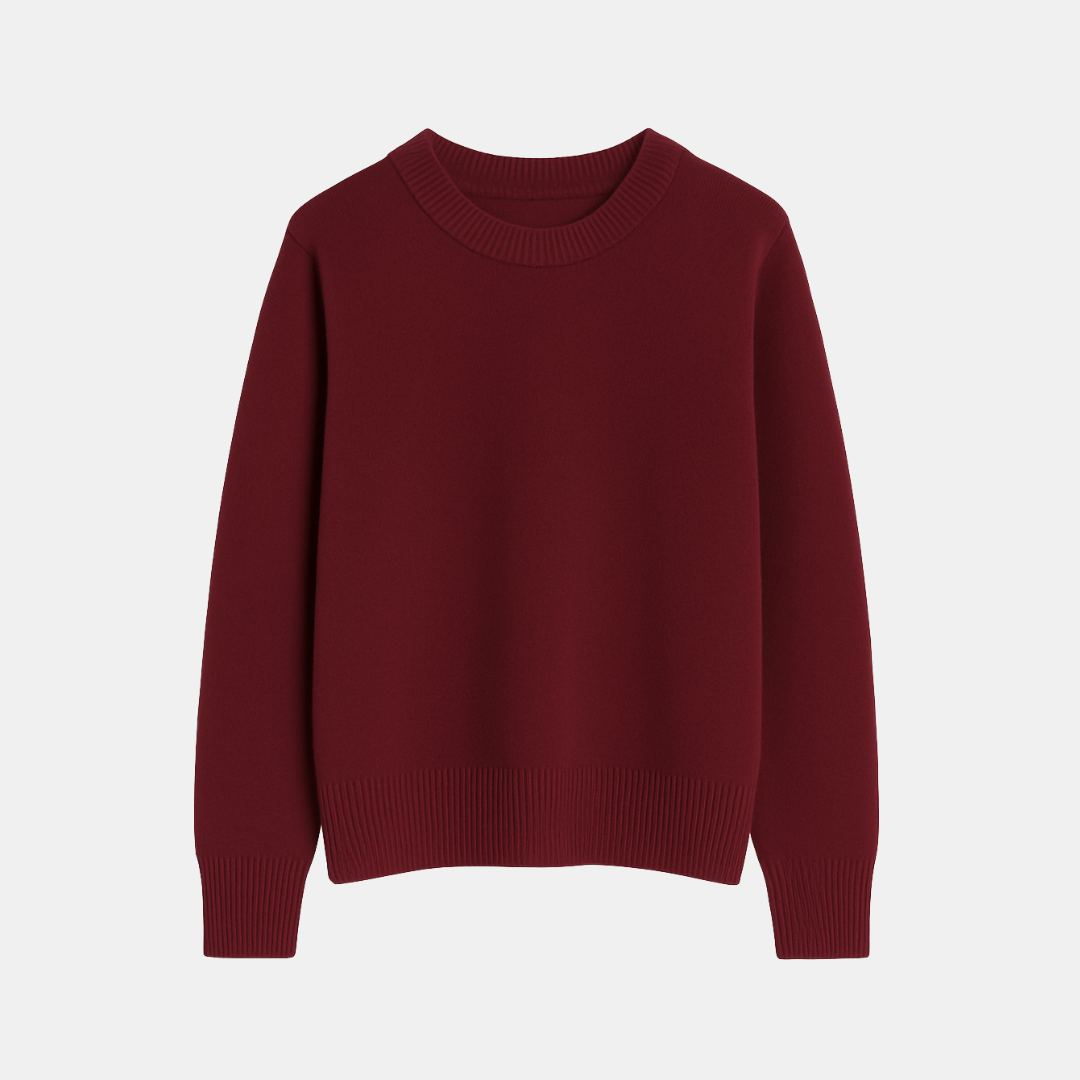 Heren Basic Trui Met Ronde Hals En Zachte Afwerking