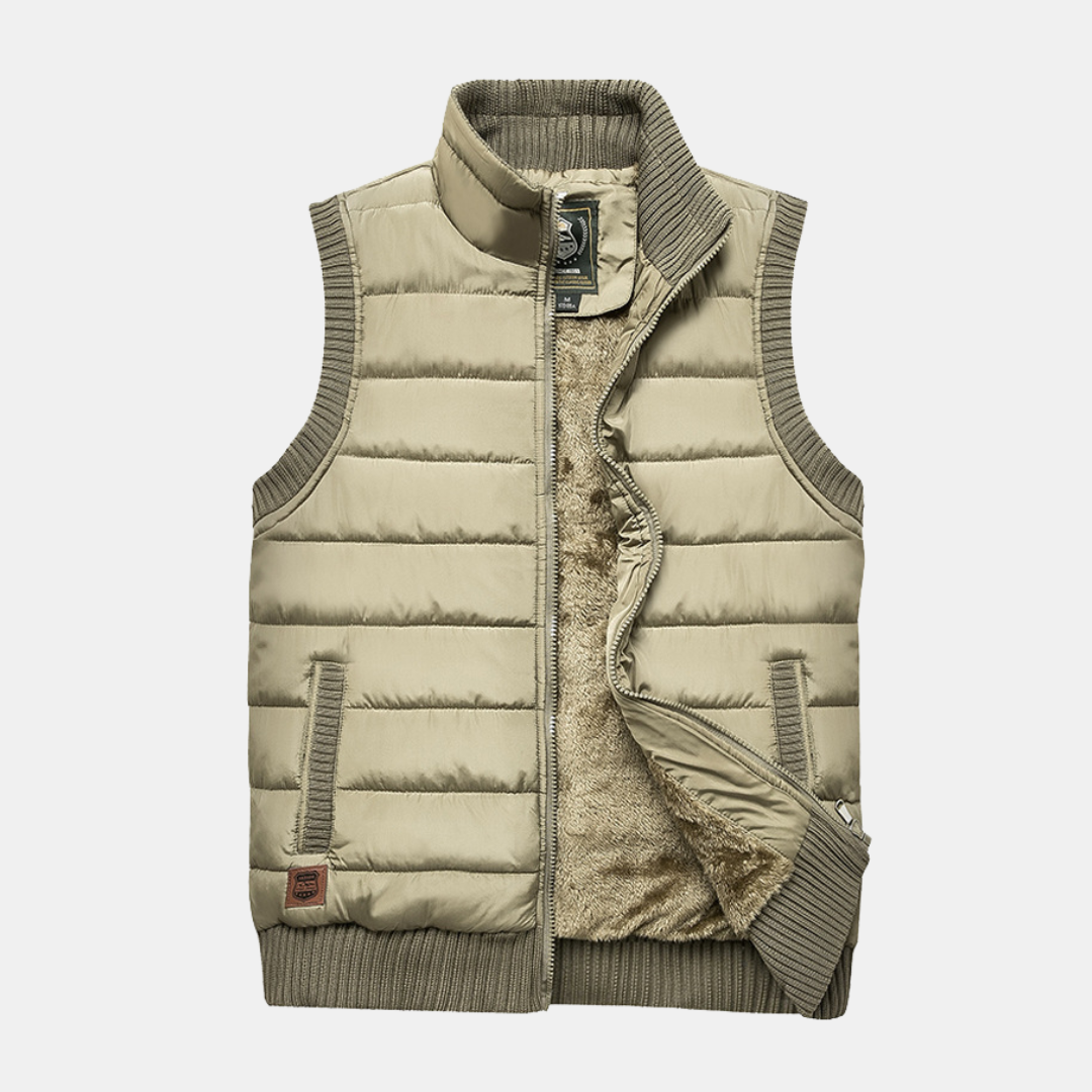 Heren Bodywarmer Met Warme Fleecevoering