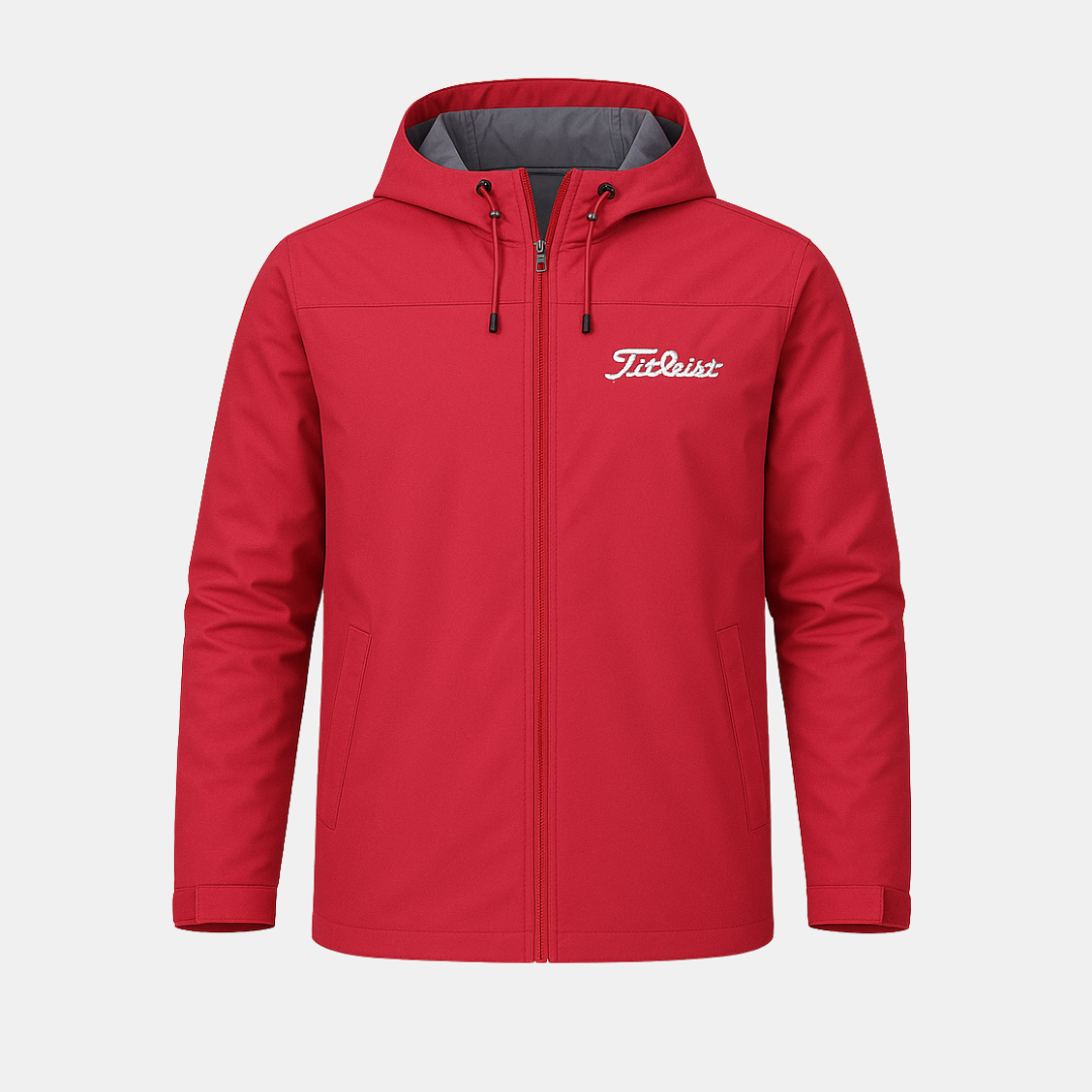 Heren Jas Met Capuchon En Waterafstotende Afwerking