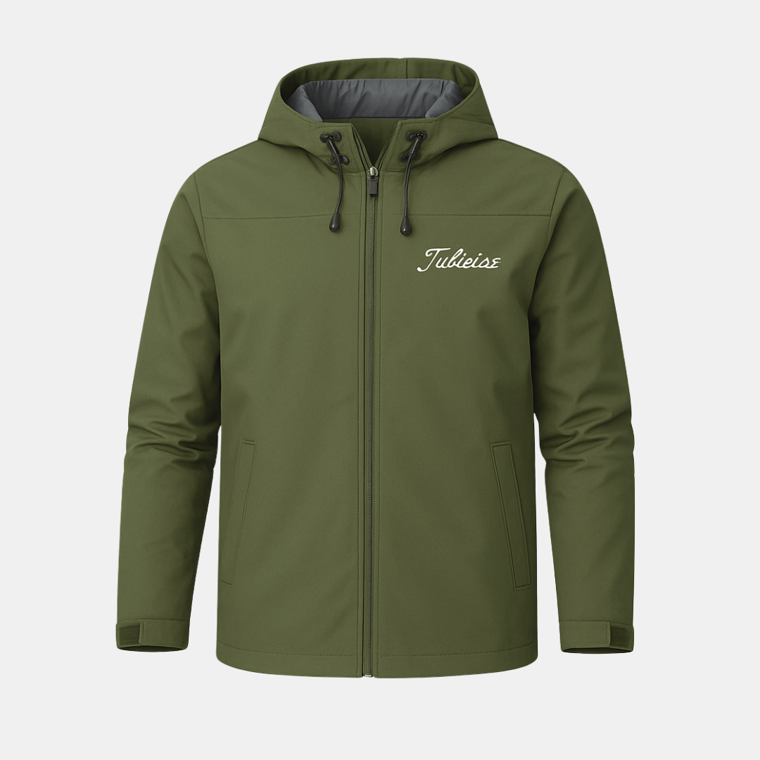 Heren Jas Met Capuchon En Waterafstotende Afwerking