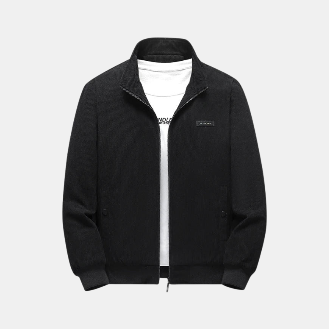 Heren Ribcord Bomberjack Met Rits En Comfortabele Pasvorm