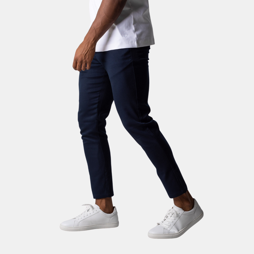 Heren Slim Fit Pantalon Met Stretch En Strakke Pasvorm