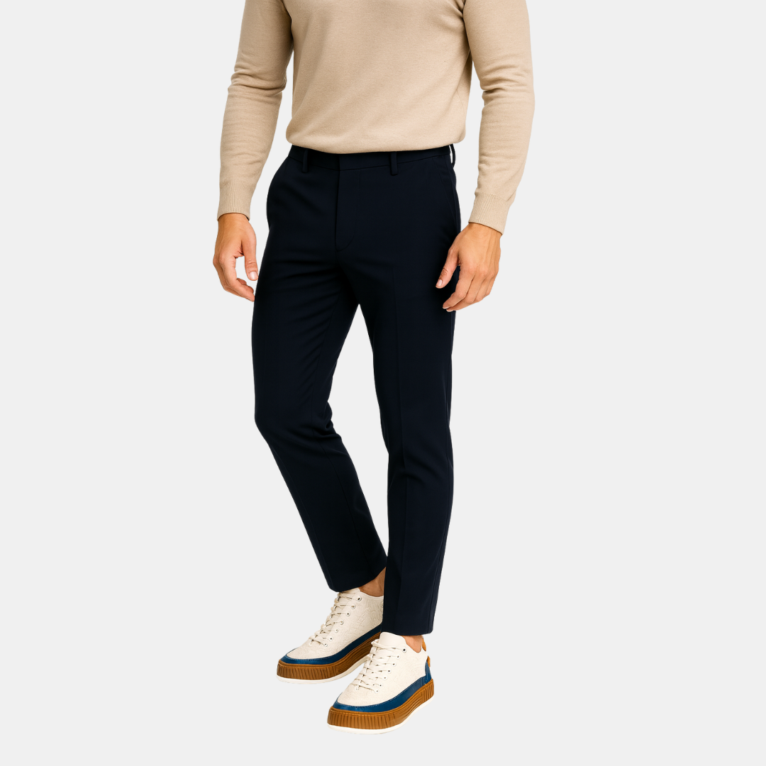 Heren Sneakers Met Dikke Zool En Uniek Patroon