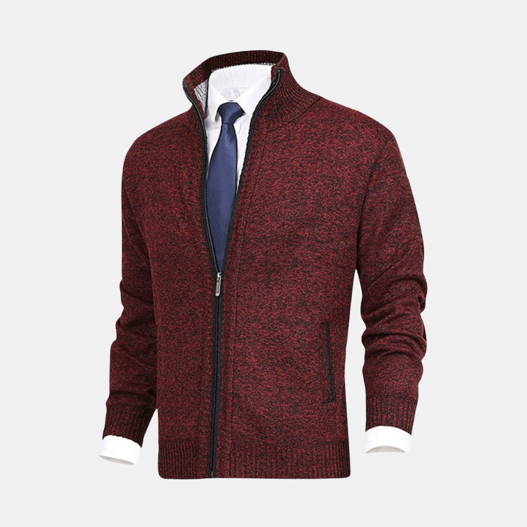 Heren Vest Met Opstaande Kraag En Ritssluiting