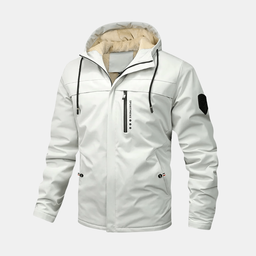 Heren Winterjas Met Warme Fleecevoering En Capuchon