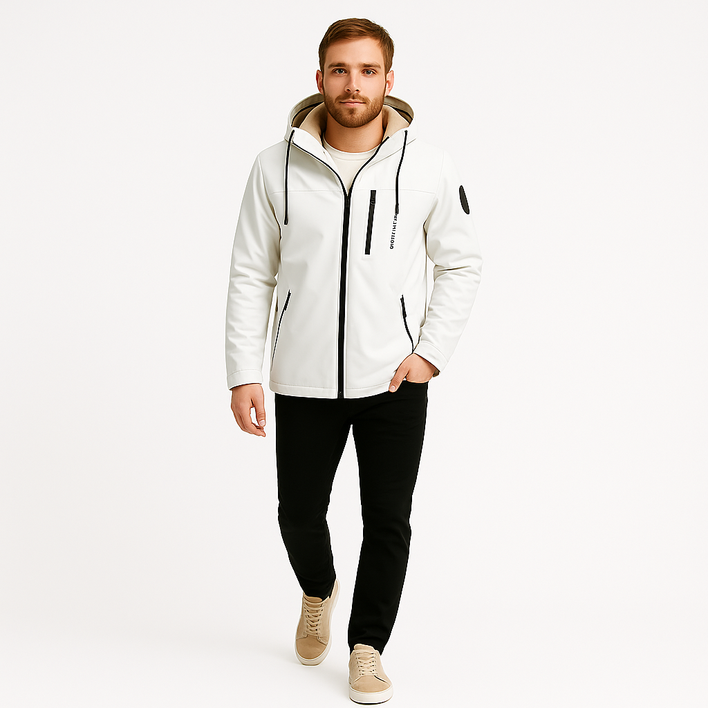 Heren Winterjas Met Warme Fleecevoering En Capuchon