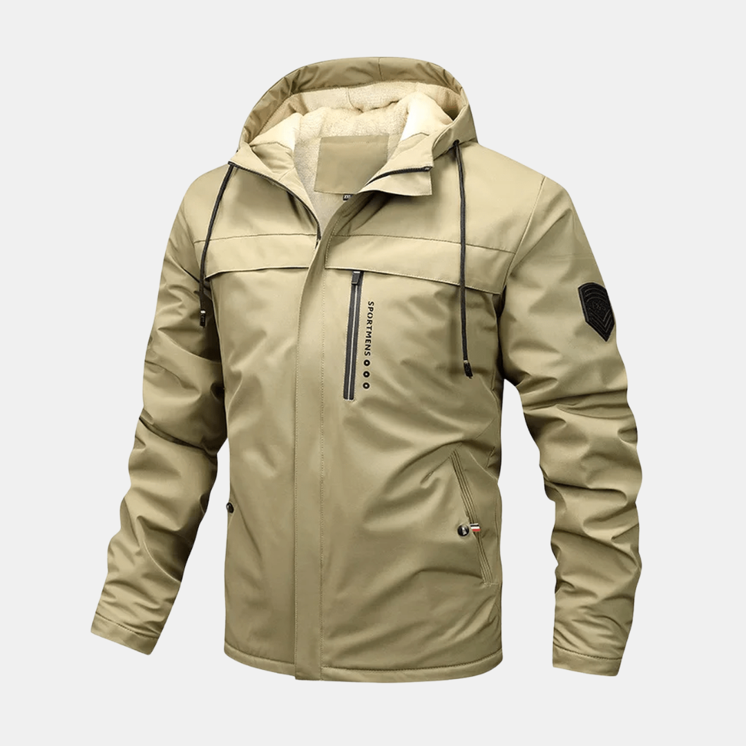 Heren Winterjas Met Warme Fleecevoering En Capuchon