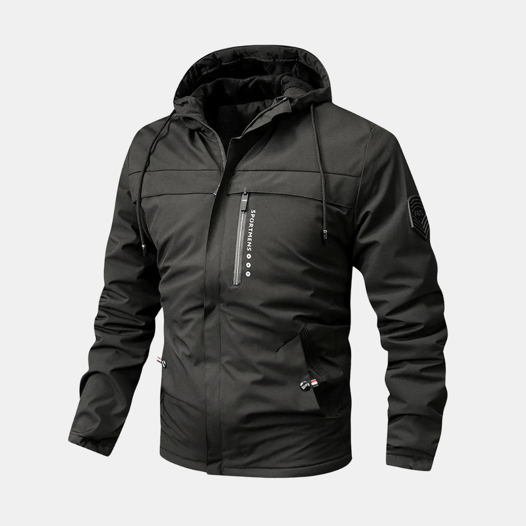 Heren Winterjas Met Warme Fleecevoering En Capuchon