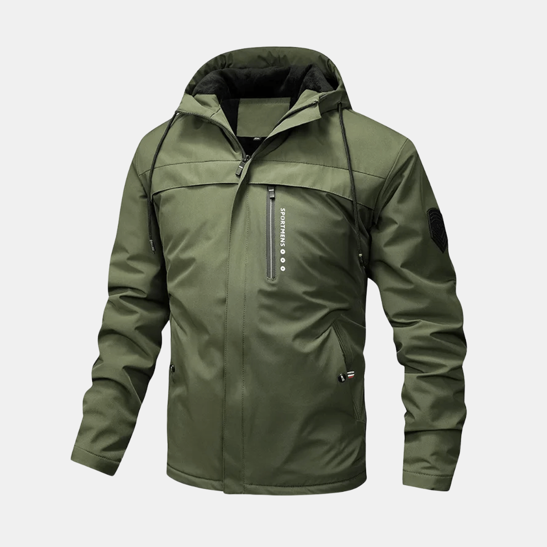 Heren Winterjas Met Warme Fleecevoering En Capuchon