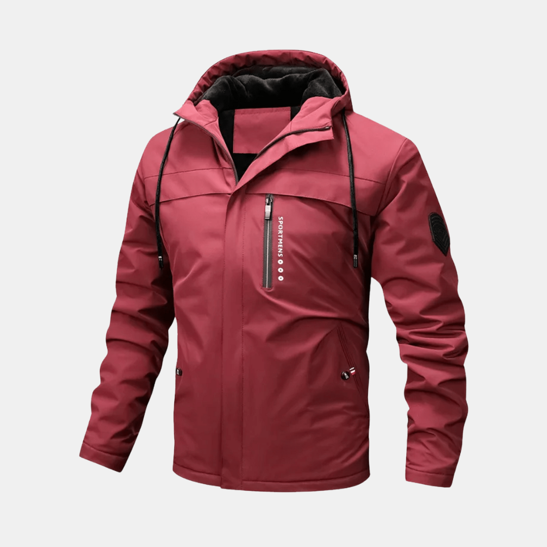Heren Winterjas Met Warme Fleecevoering En Capuchon