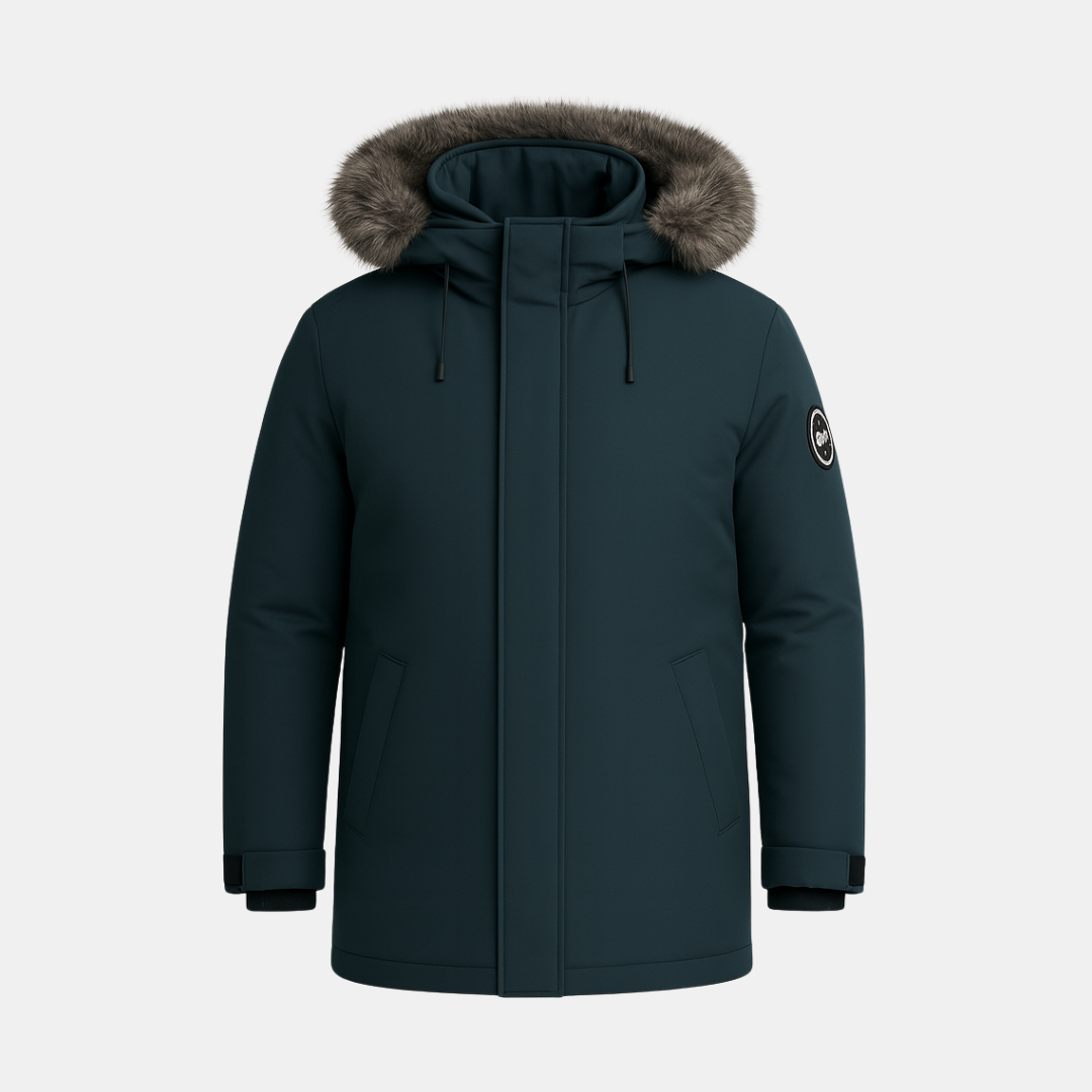 Heren Winterparka Met Warme Voering En Capuchon
