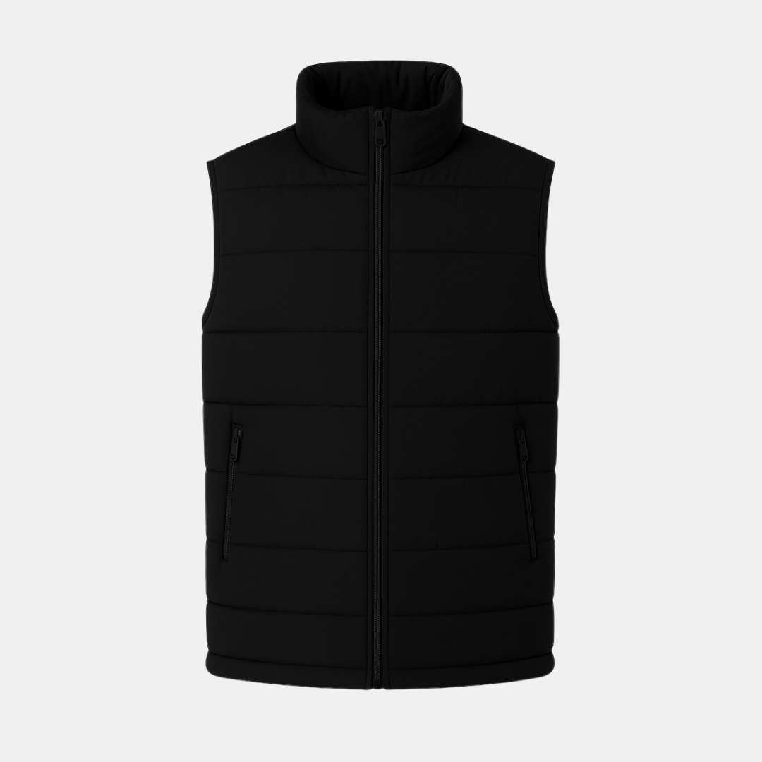 Heren Gewatteerde Bodywarmer Met Ritssluiting
