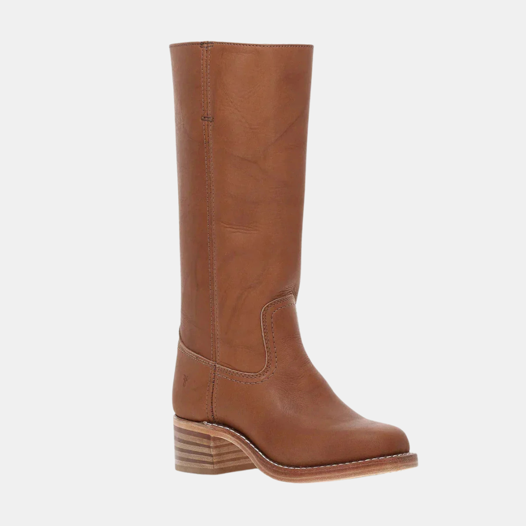 Hoge Dames Laarzen Met Leren Look