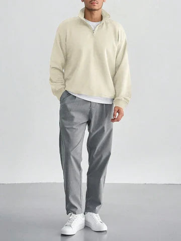 Jeremy Casual Half zip fleece trui voor heren