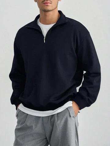 Jeremy Casual Half zip fleece trui voor heren