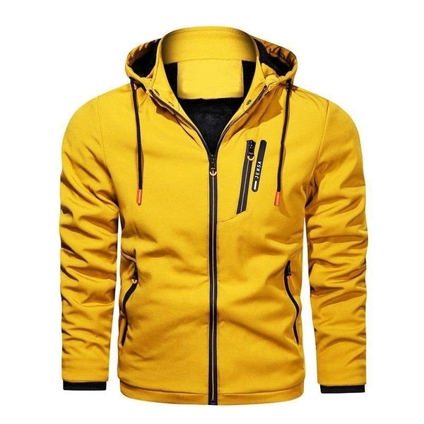 Jeroen Sportieve Outdoor Heren Jas Met Capuchon