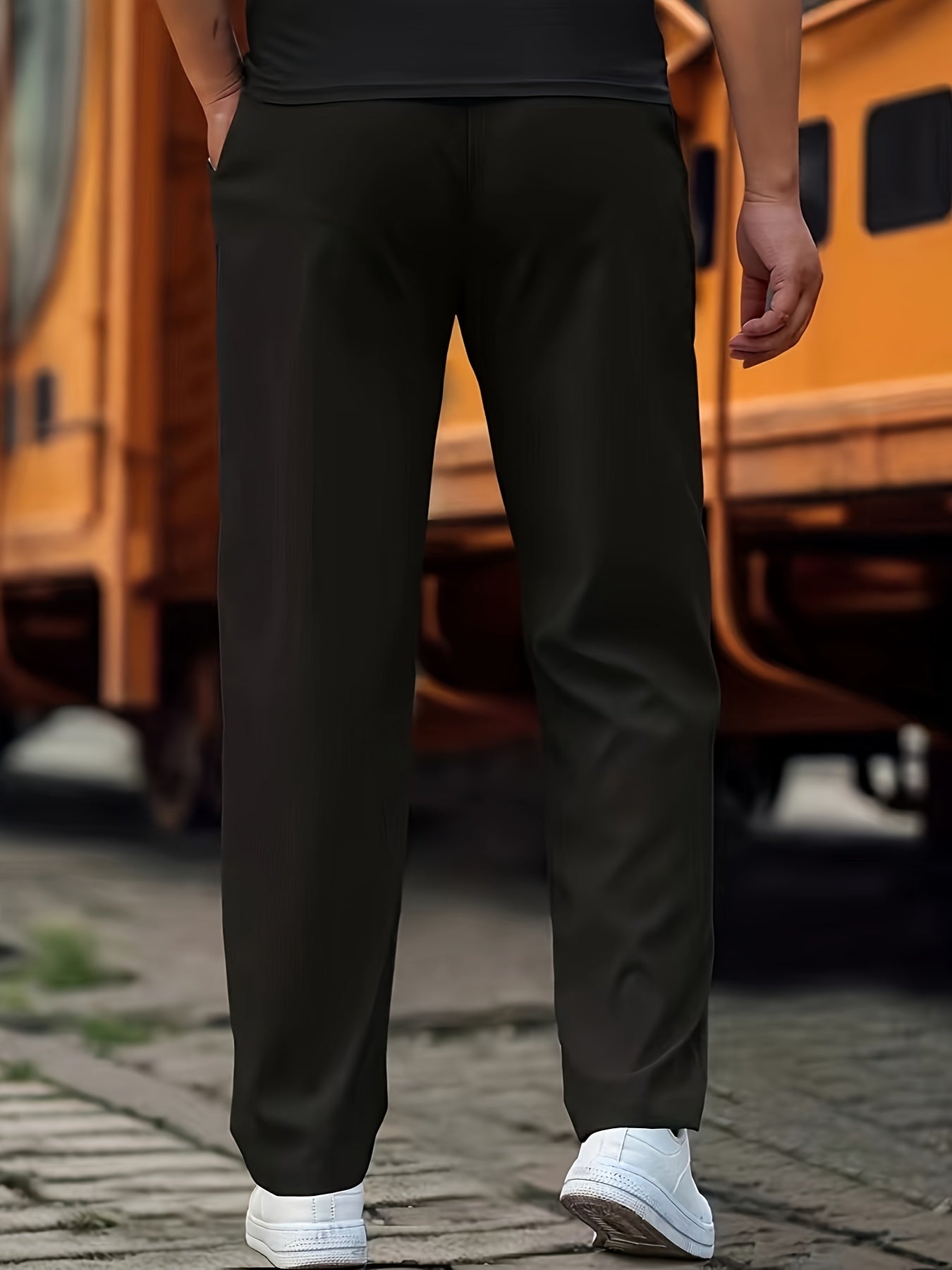 Lucas comfortabele oversized heren broek met trekkoord