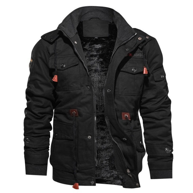 Michel Heren Winterjas Met Capuchon En Zakdetails