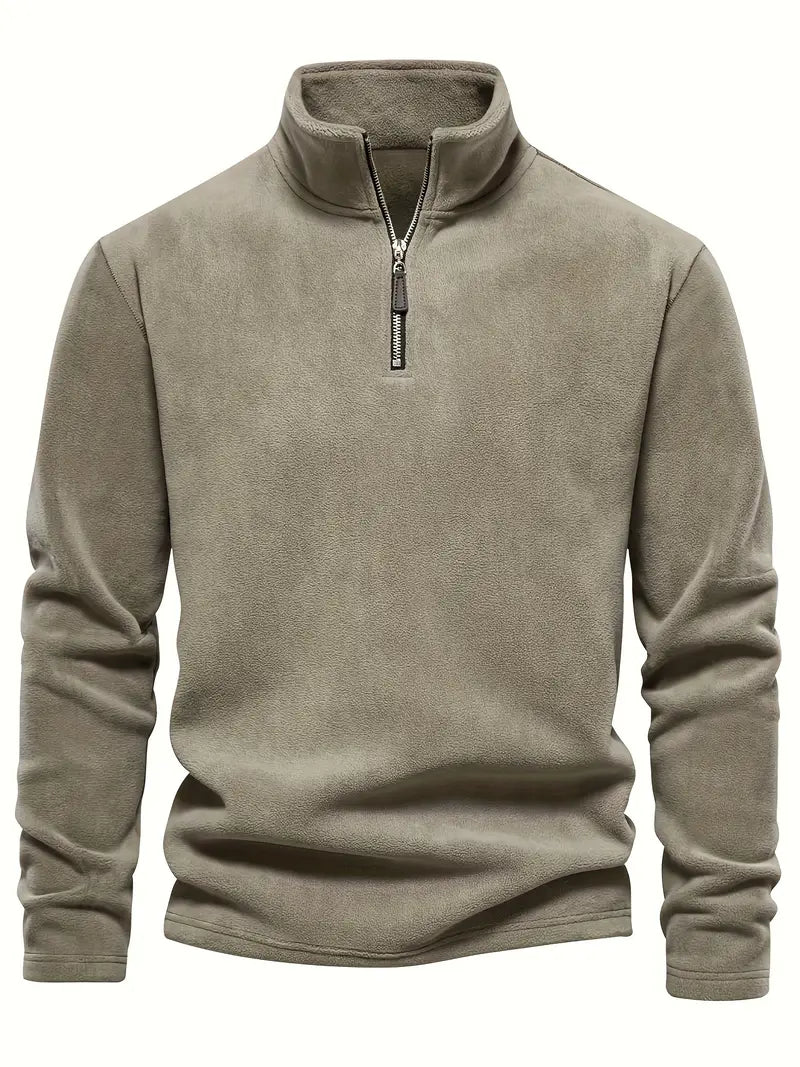 Mika Fleece sweater met rits voor heren