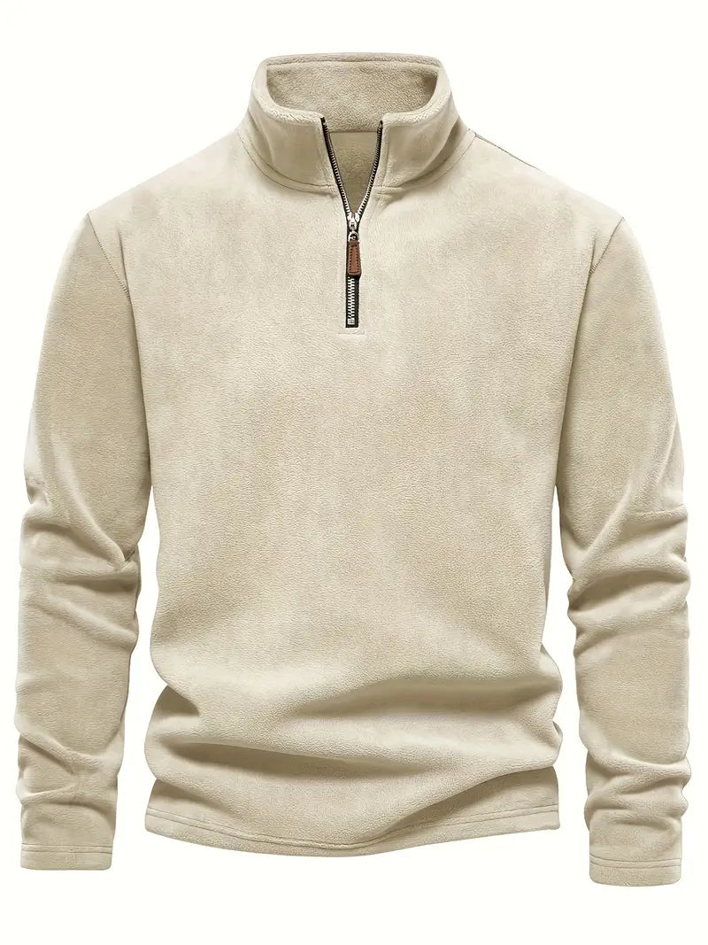 Mika Fleece sweater met rits voor heren