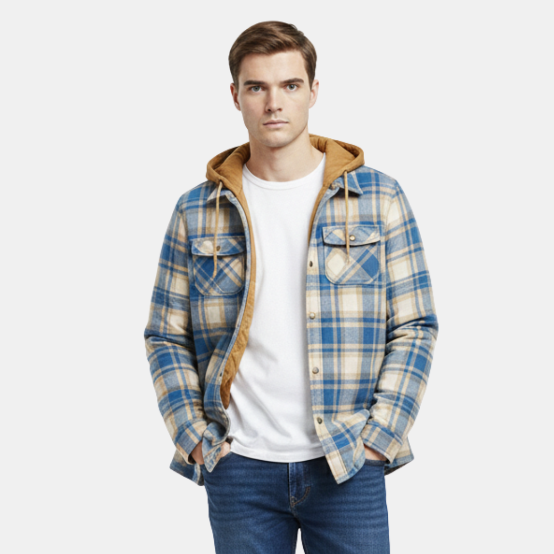 The Nolan Hooded Check Jacket