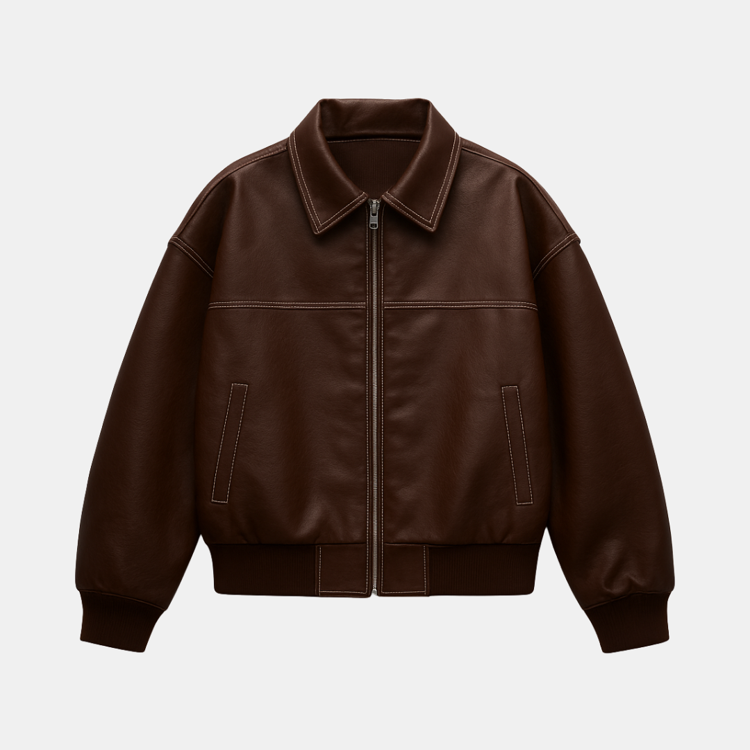 Oversized Leren Look Jas Voor Dames Met Trendy Look