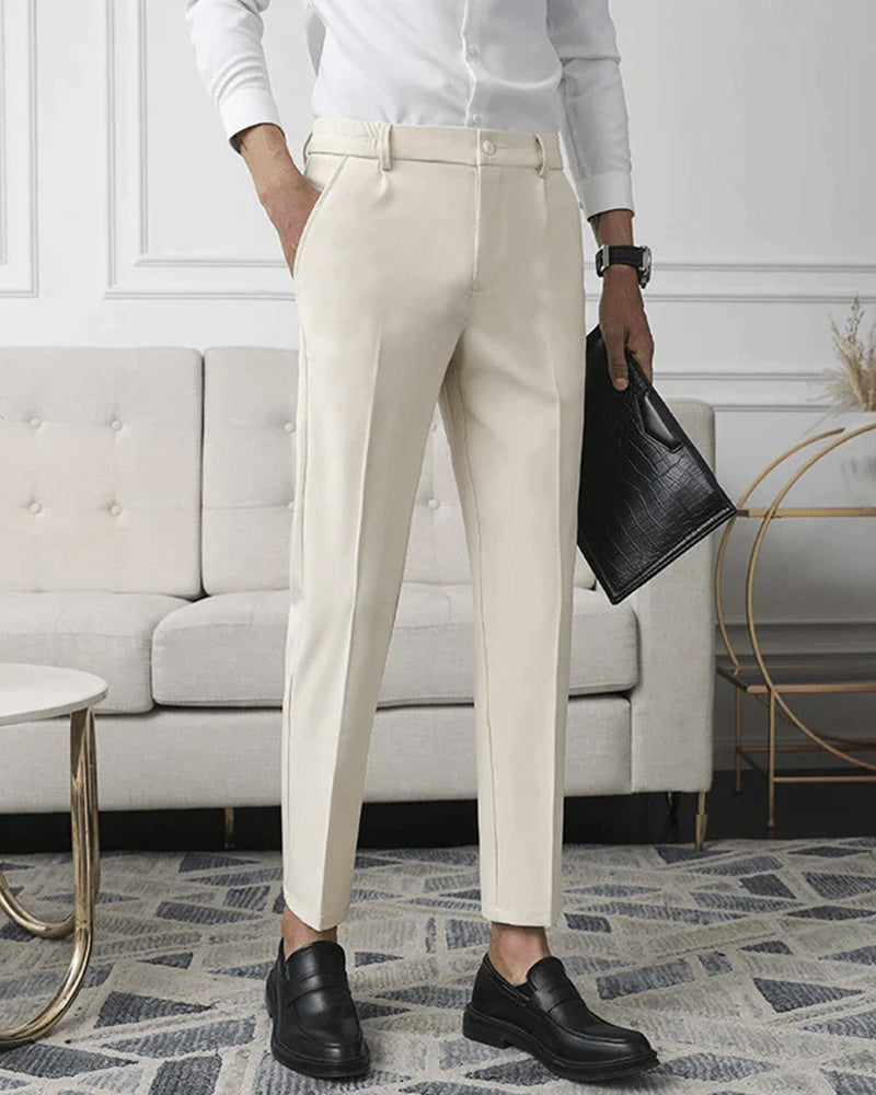 Patrick Slim Fit Heren Pantalon met Rechte Pijpen