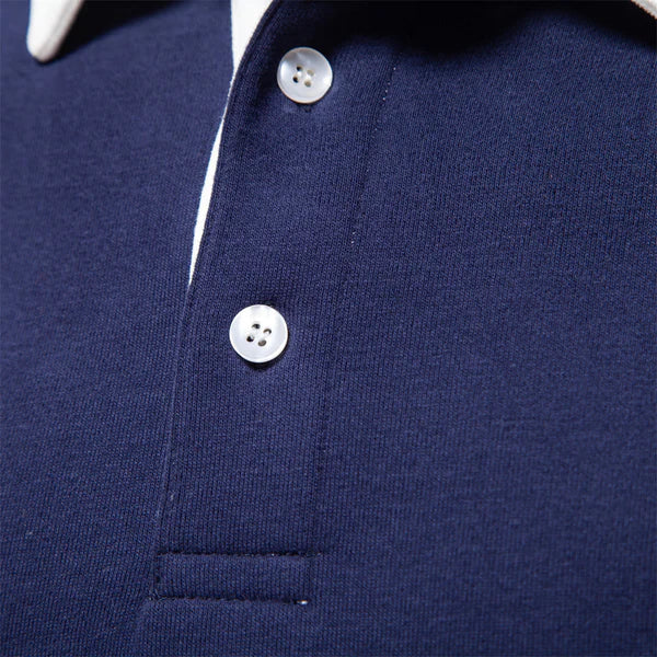 Roberto Heren Polosweater met lange mouwen
