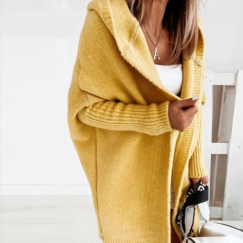 Scarlett Damesvest met capuchon en open voorkant