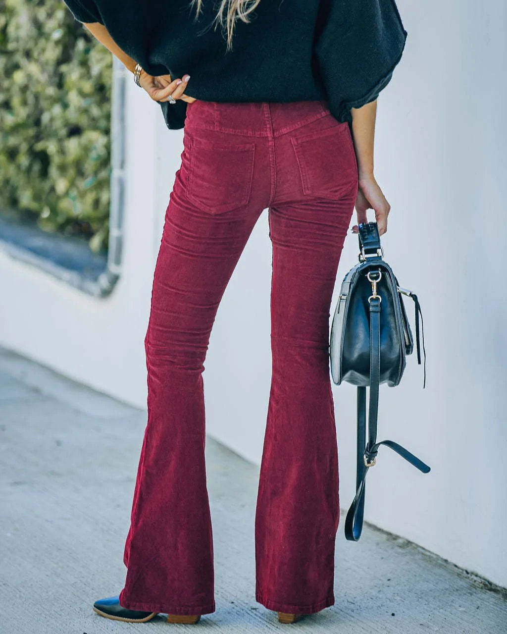Selena Dames high waist flared broek