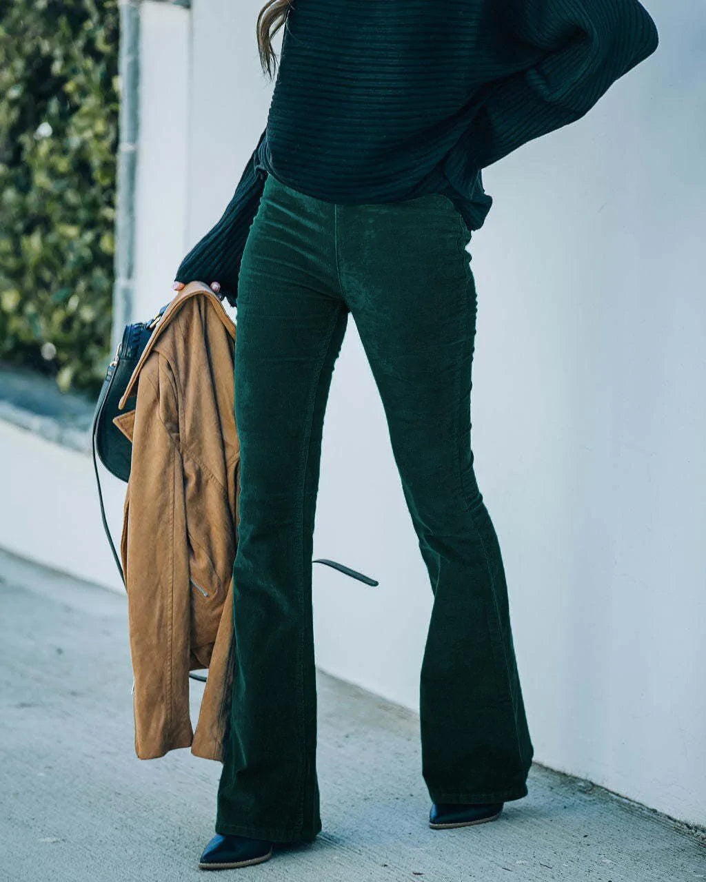 Selena Dames high waist flared broek
