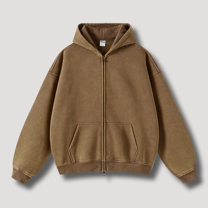 Skye Heren hoodie met ritssluiting en casual look
