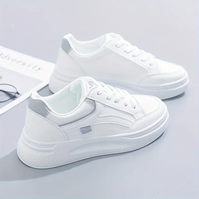 Stephany witte sneakers dames met frisse accenten