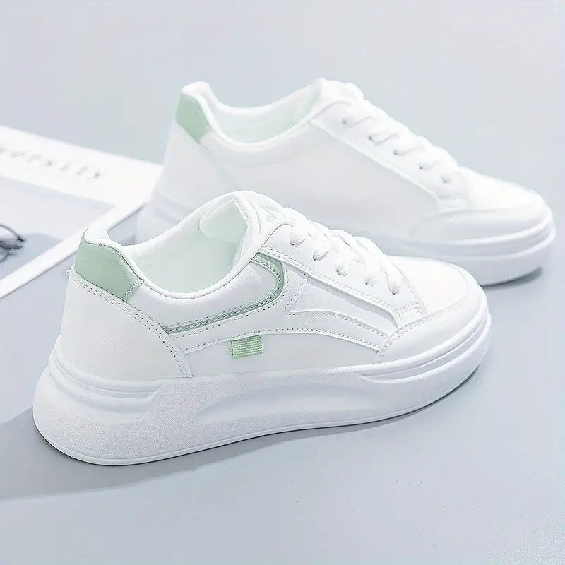 Stephany witte sneakers dames met frisse accenten