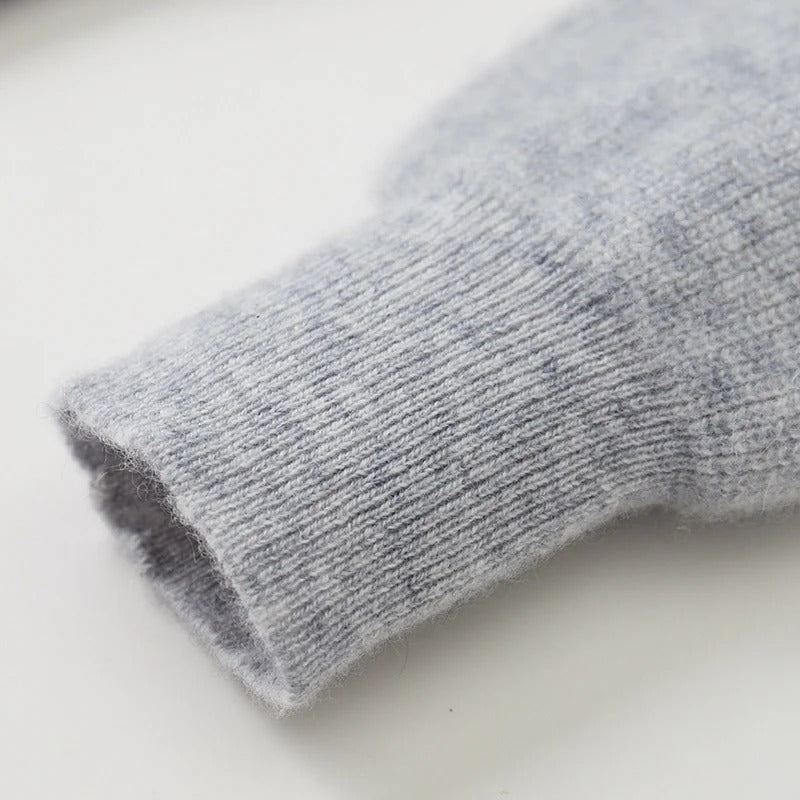 Steve Gebreid cashmere heren vest met capuchon