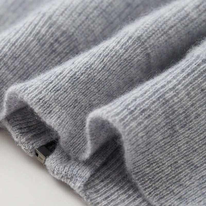 Steve Gebreid cashmere heren vest met capuchon