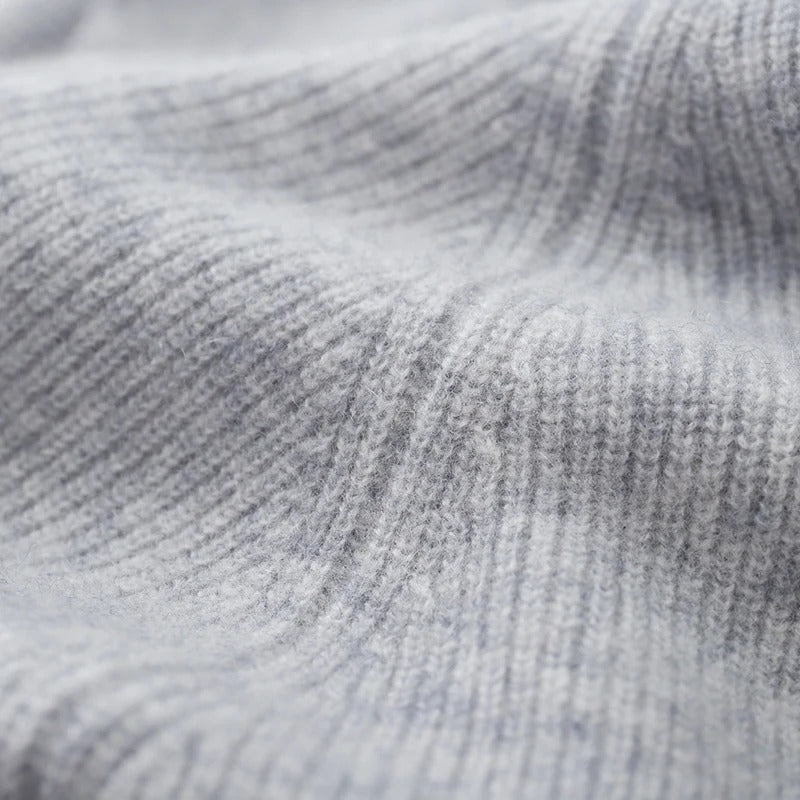 Steve Gebreid cashmere heren vest met capuchon