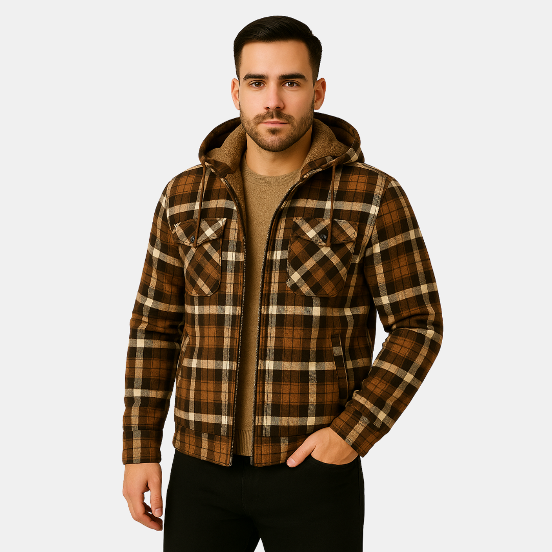 The Brenwick Hooded Flannel Jacket