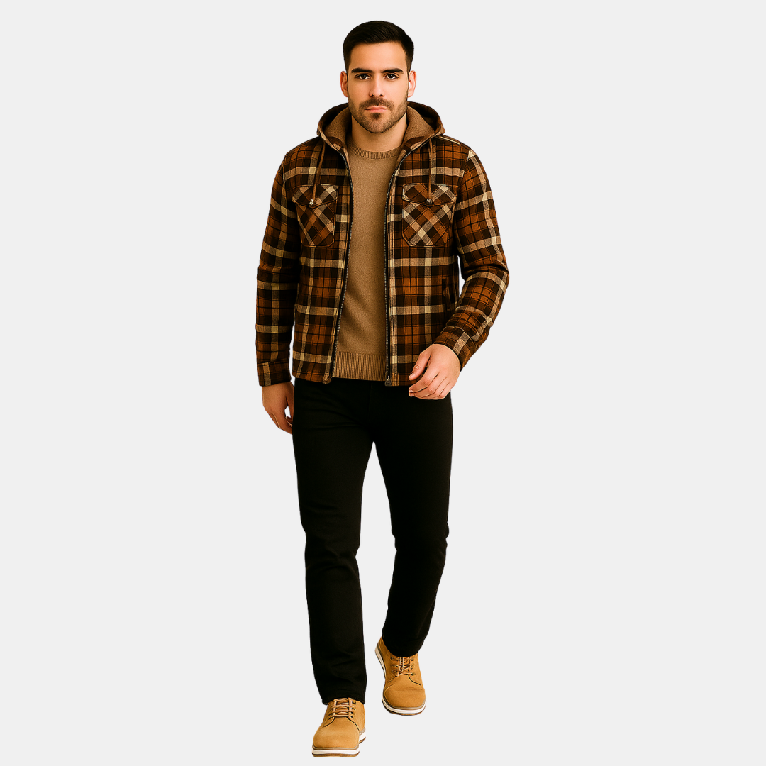 The Brenwick Hooded Flannel Jacket